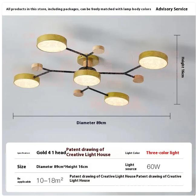 Living Room LED Ceiling Lamp | Modern Design