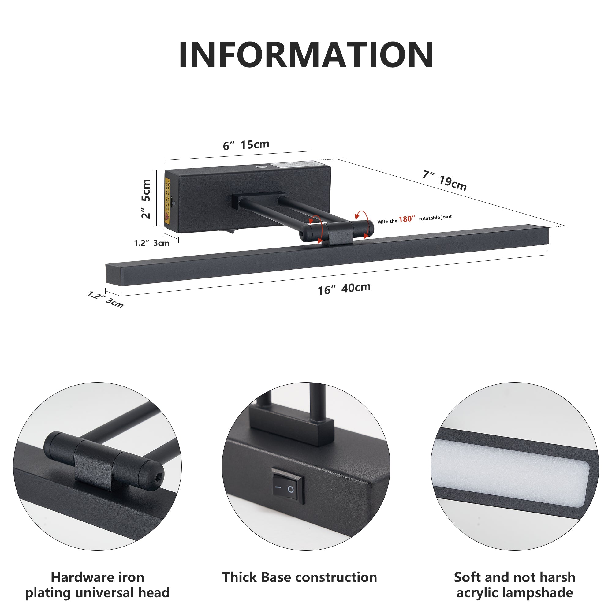 Picture Light Battery Operated With Remote