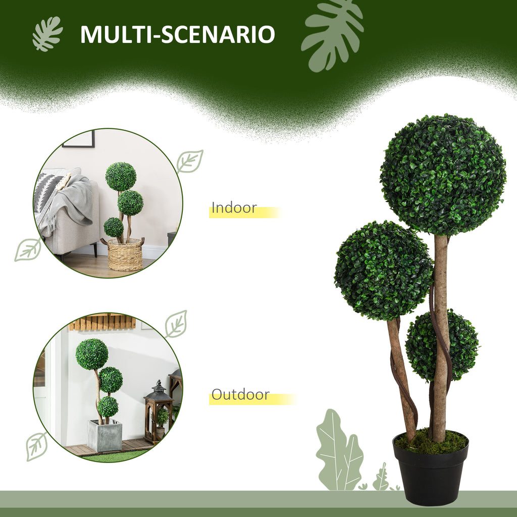 Artificial Potted Plant, Faux Greenery for Indoor and Outdoor Decor