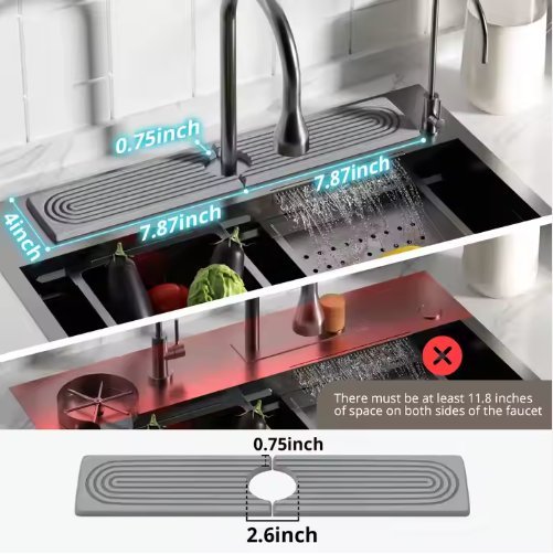 Diatomaceous Earth Sink Tray Stone Home Sink Caddy Kitchen Instant Dry