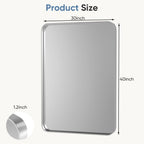 Wall Mirror With Rectangular Metal Frame