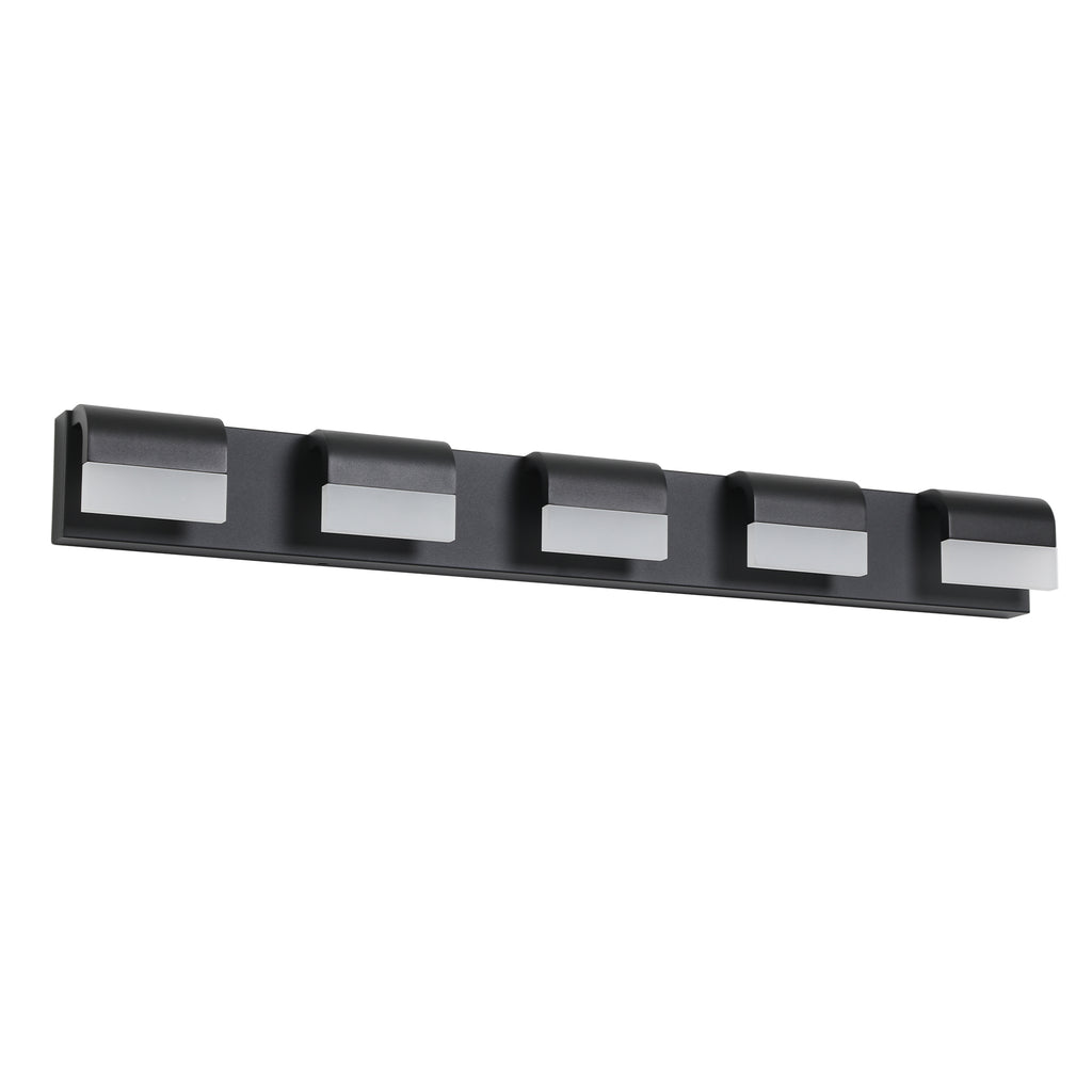 Modern Bathroom Vanity Lighting 5-Light LED Vanity Lights Over Mirror