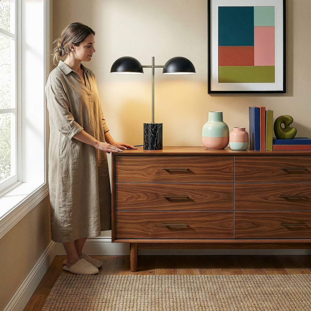 Black Table Lamp With On Off Switch