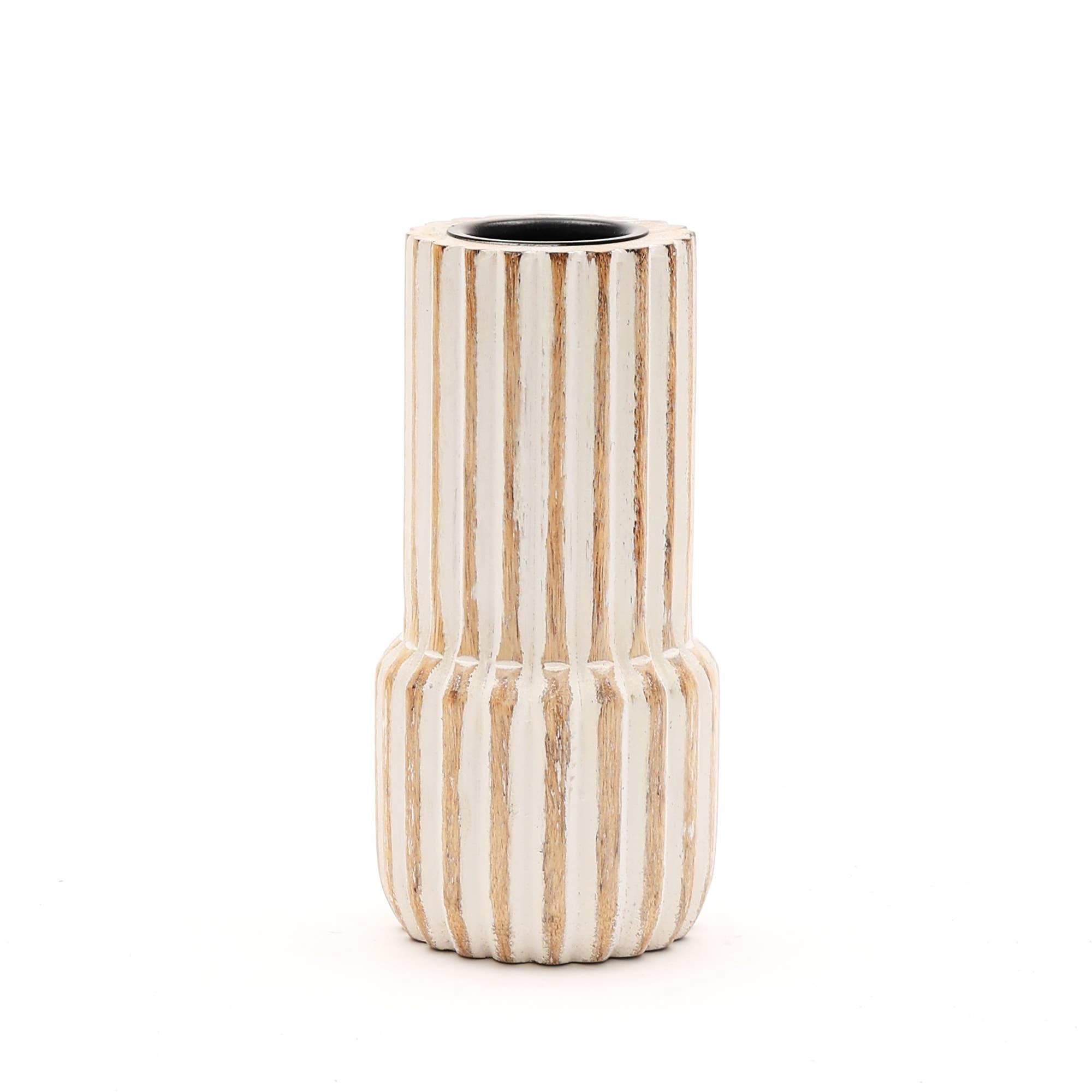 Decorative Wooden Centerpiece Candle Holder- 4x12 -Elegant Candle Stan