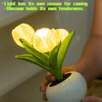 Tulip Lamp - LED Replica Tulip Table Lamp With Flower Vase For Desktop