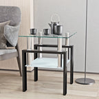 Modern Metal Coffee Table | 2-Layer Structure