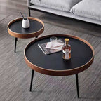 Nordic Round Coffee Table Set | Lift-Top Design