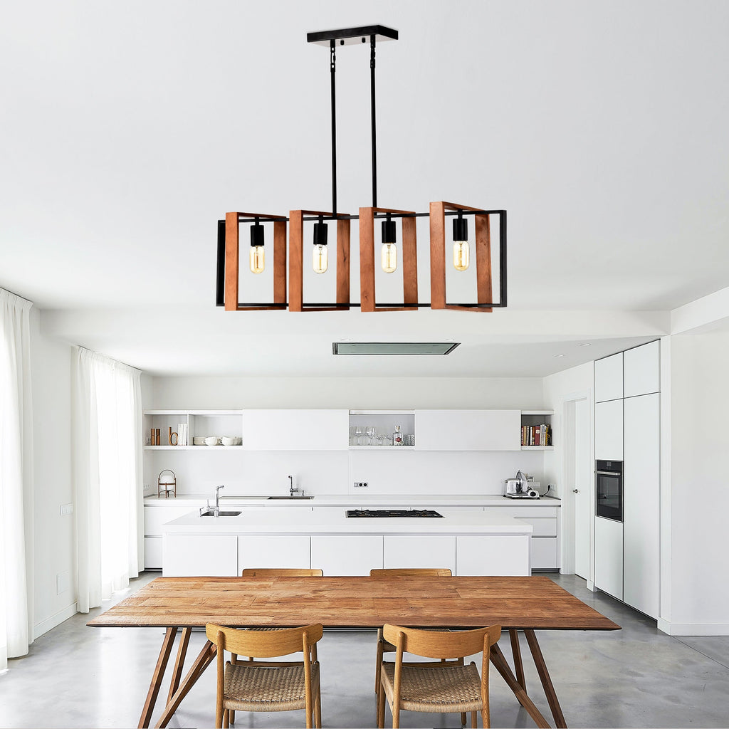 Rustic 4-Light Chandelier | Pendant Design