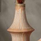 Handcrafted Eco-Mix Tall Decorative Flower Vase -Sustainable & Stylish