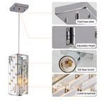 4inch Modern Crystal Pendant Light 3 Pack