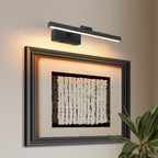 16inch Black Bathroom Light Fixtures Over Mirror Modern Dimmable LED V