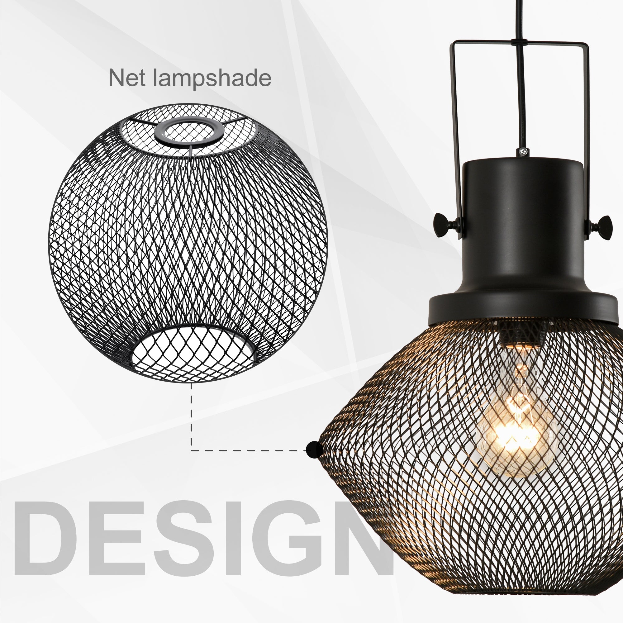 Industrial Pendant Light Fixtures with Adjustable Hanging Chain