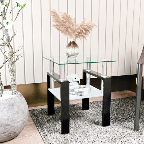 Modern Metal Coffee Table | 2-Layer Structure