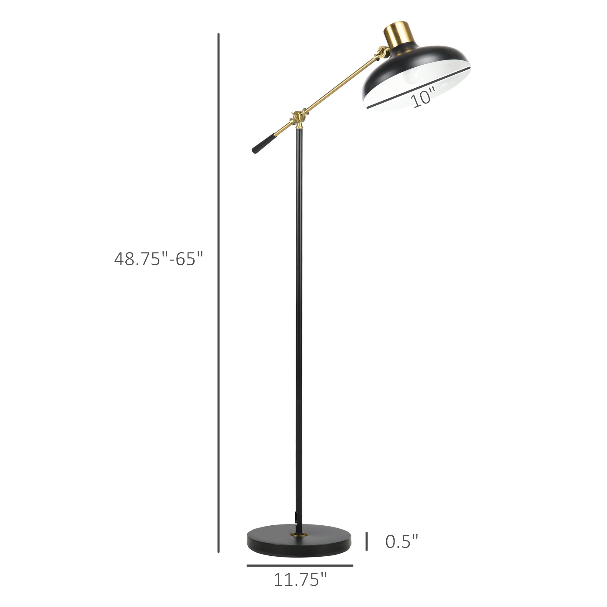 Adjustable 3-Light Tree Floor Lamp, Standing Reading Lamp