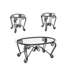 Tempered Glass Coffee Table Set | 2-Layer Design