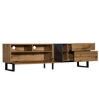 Solid Wood TV Console | Double Storage