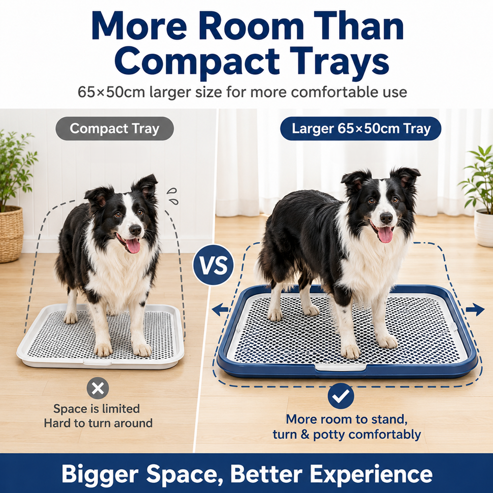 Dog Potty Tray With Removable Grating