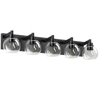 Bathroom Light Fixtures Over Mirror 5-Lights Bathroom Vanity Light Wit