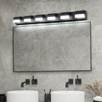 Modern Bathroom Vanity Lighting 6-Light LED Vanity Lights Over Mirror