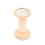 Brown EcoMix Pillar Tall Candle Holder -Sustainable Candle Stand For E