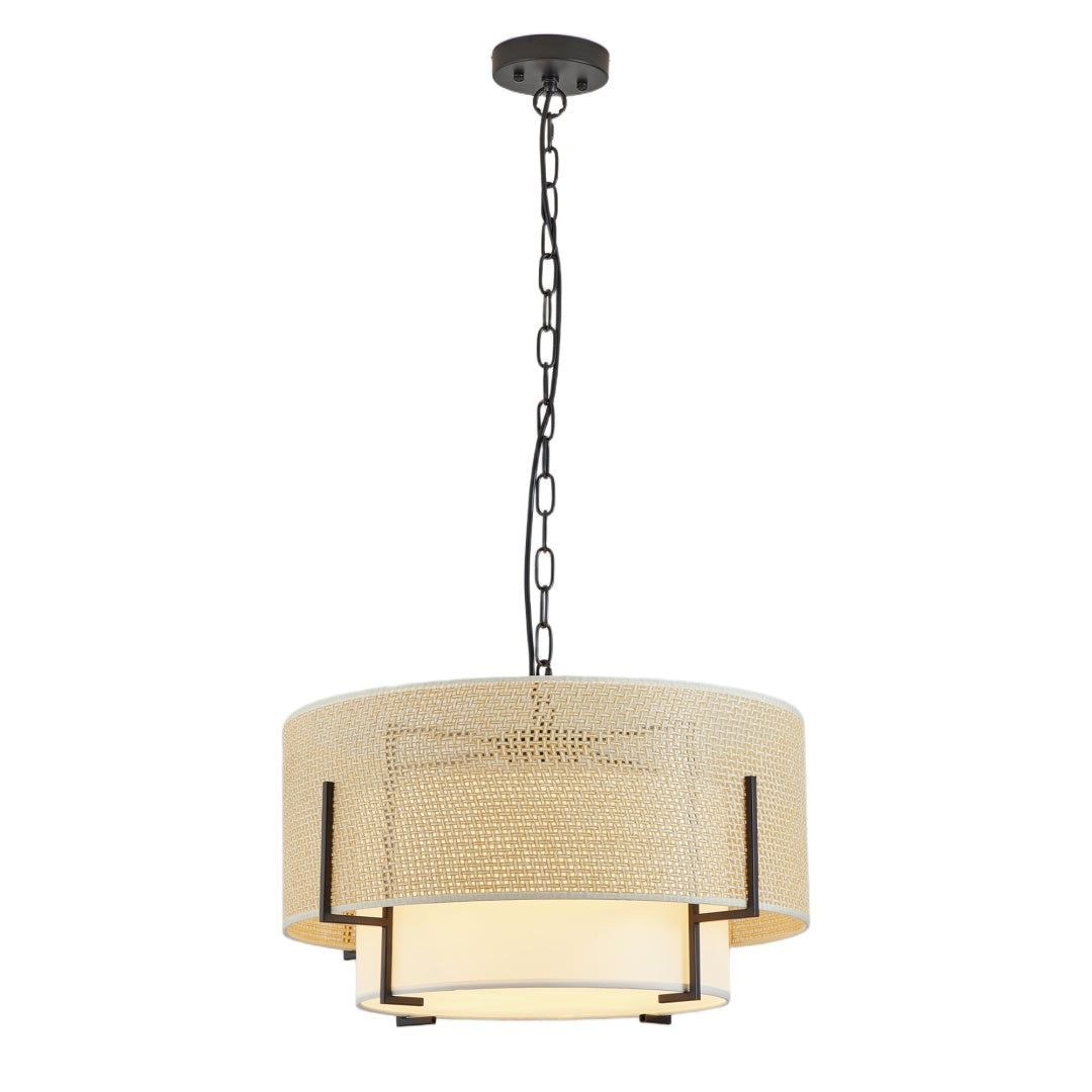 19.7in Farmhouse Boho Chandelier