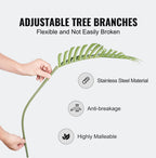 Artificial Golden Cane Palm Tree, Potted Faux Floor Plant