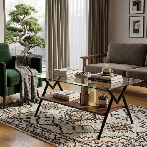Rectangular Coffee Table | 2-Layer Design