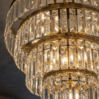 Large Crystal Chandelier |  Modern Design