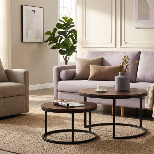 Modern Nesting Coffee Table |  2-Layer Design
