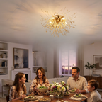 Modern LED Ceiling Light | Crystal Design