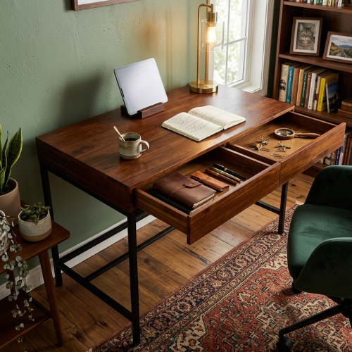 Modern Wooden Console Table | Open-Frame Design