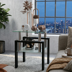 Modern Metal Coffee Table | 2-Layer Structure