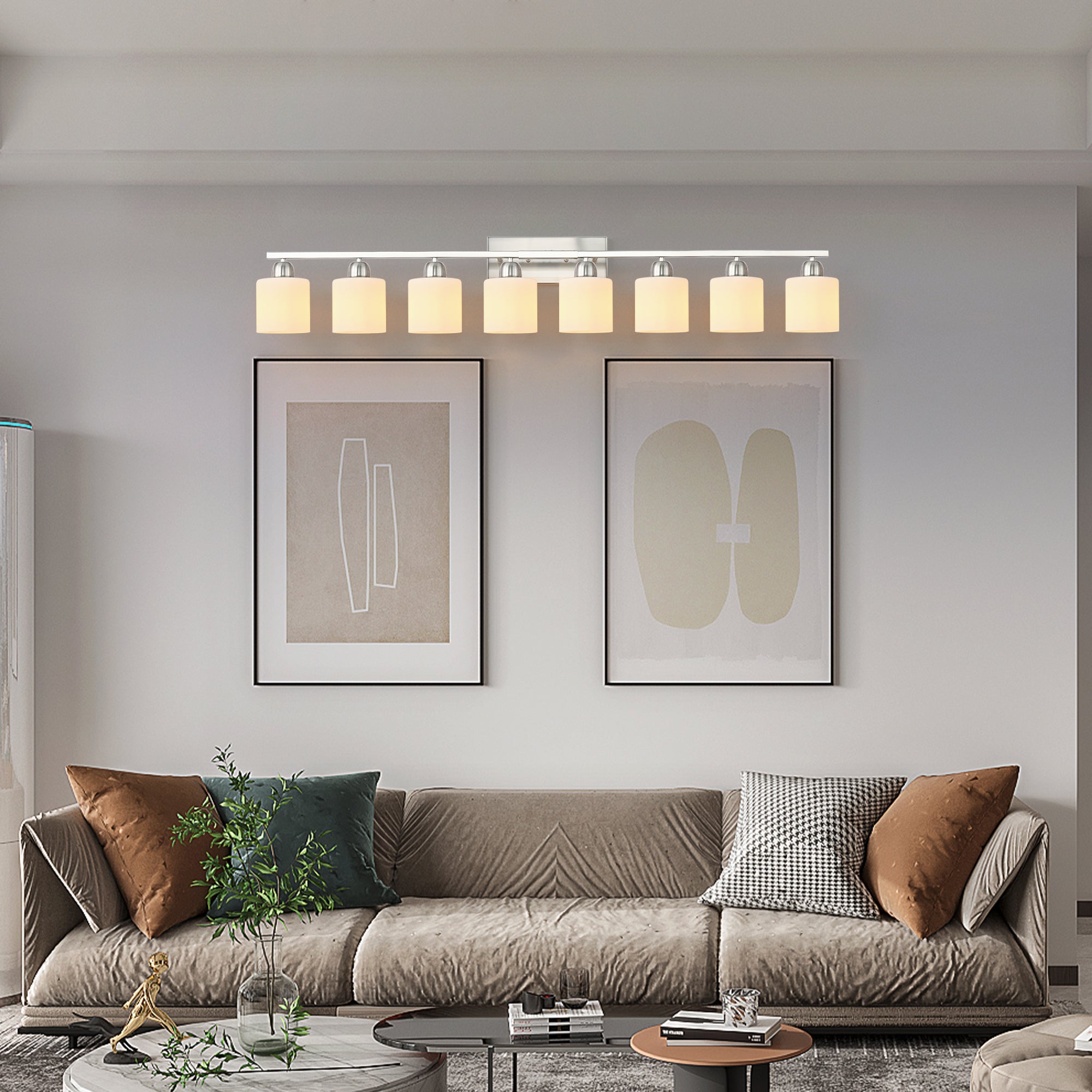 8-Light Bathroom Light Fixtures