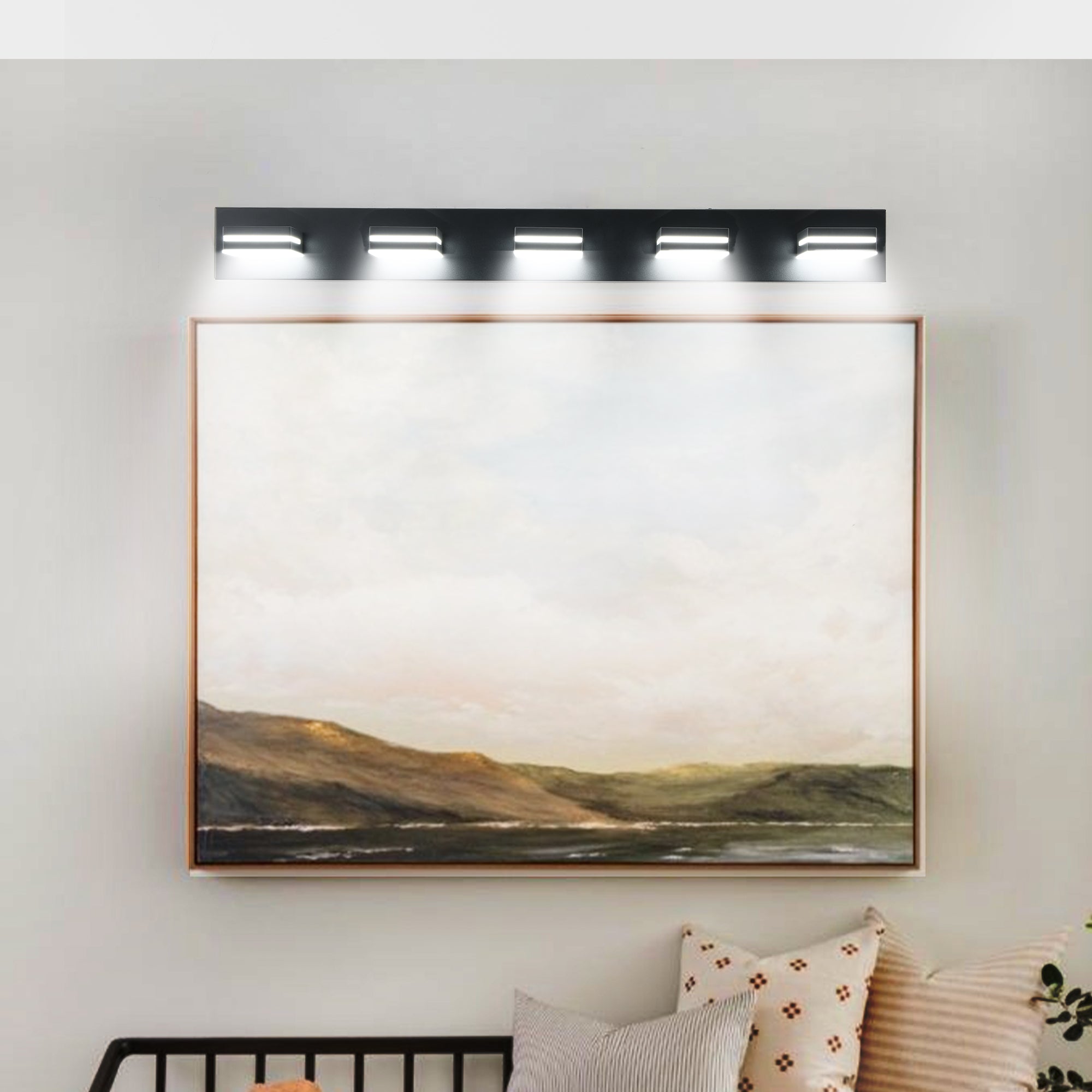 Modern Black LED Vanity Light