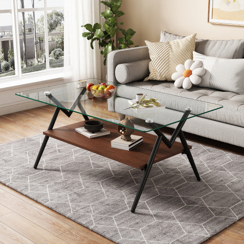 Rectangular Coffee Table | 2-Layer Design
