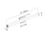 Bathroom Vanity Light Brushed Nickel Square LED 33inch 18W 6000K Cool