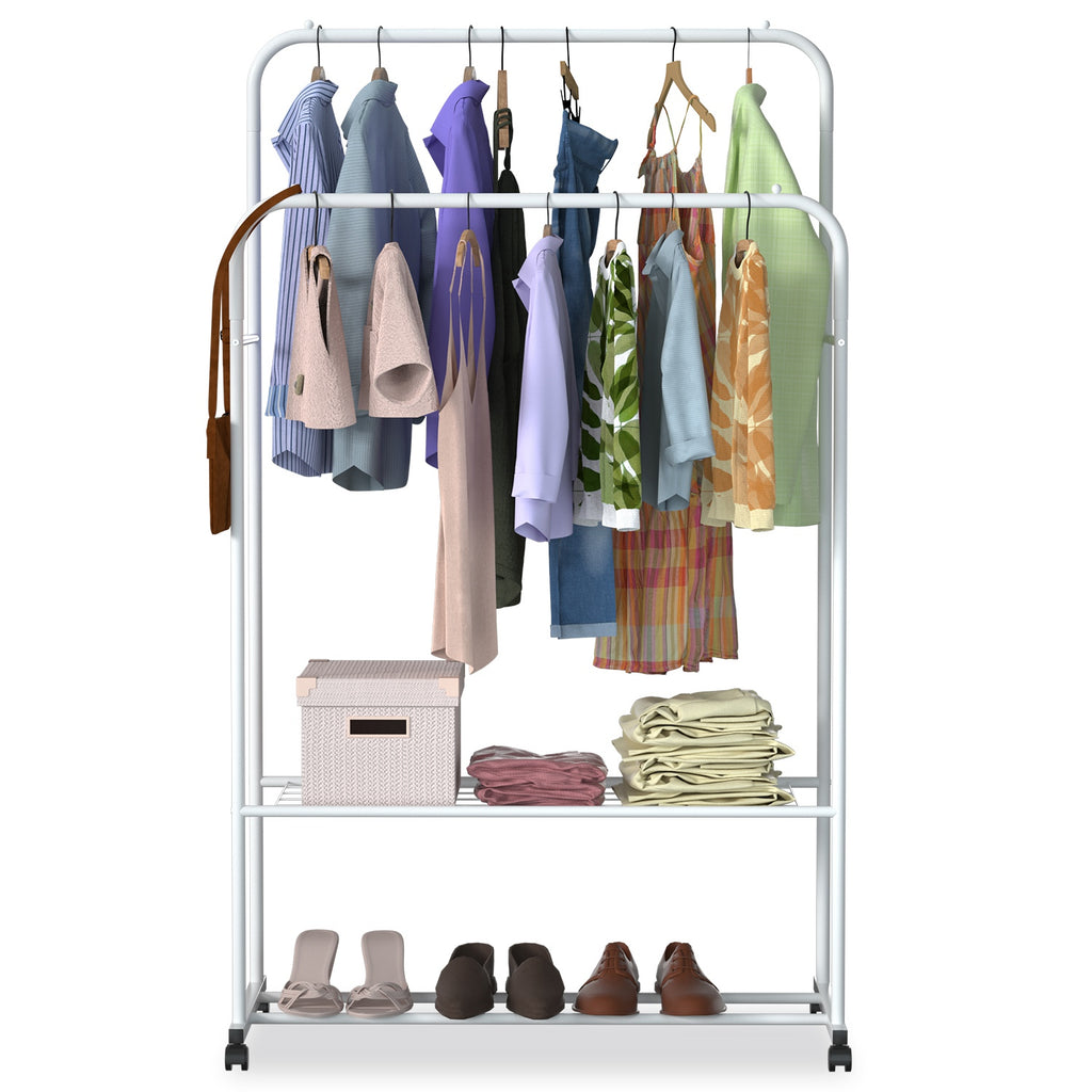 1Pc Garment Hanging Rack Clothing Hanging Rail Pillow Shoe Display Org