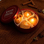 Cookie Shape Scented Candle Set 4PCS Coffee & Milk Aroma For Home Deco