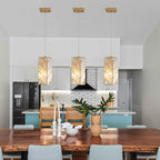 4inch Modern Crystal Pendant Light - 3 Pack