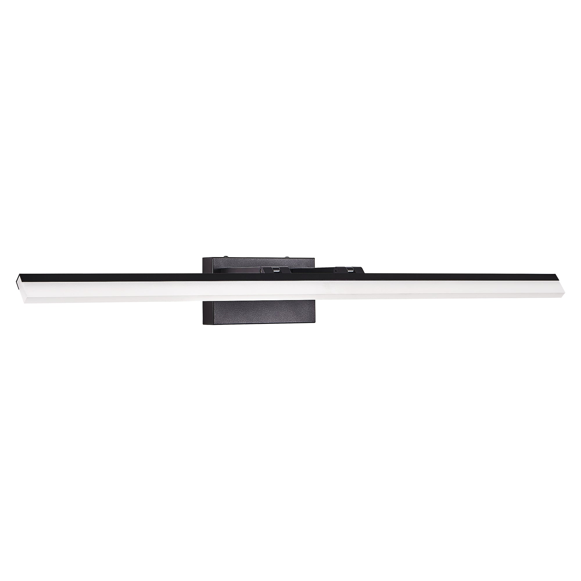 39 Inch Modern LED Bathroom Vanity Light -Sleek Black Metal Wall Light