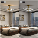 Glass Globe Semi Flush Mount Ceiling Light Fixture, 16.5 Inch