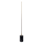 Prism Brassed Gold LED Floor Lamp With On Off Faux Marble Base