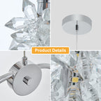 Modern Crystal Chandelier Bedside Lamp Cristal LED Hanging Bar Lightin