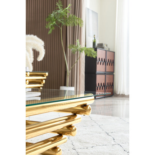 Sleek Modern Coffee Table | Two-Tier Structure