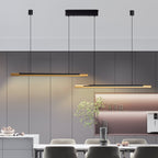 75-inch Modern Black And Gold LED Pendant Light
