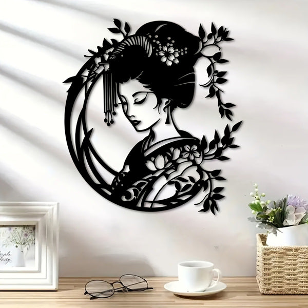 CIFbuy Vintage Japanese Zen Garden Iron Wall Art For Porch Yard Patio