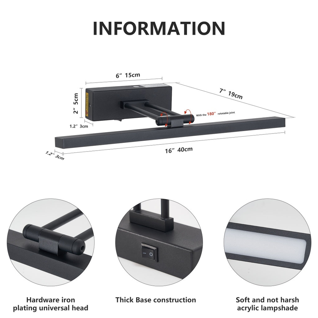 Picture Light Battery Operated With Remote