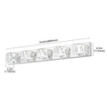 35 Modern Crystal 5-Light LED Wall Sconce -Elegant Chrome Bathroom Van