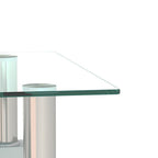 White Glass Coffee Table |  2-Layer Design