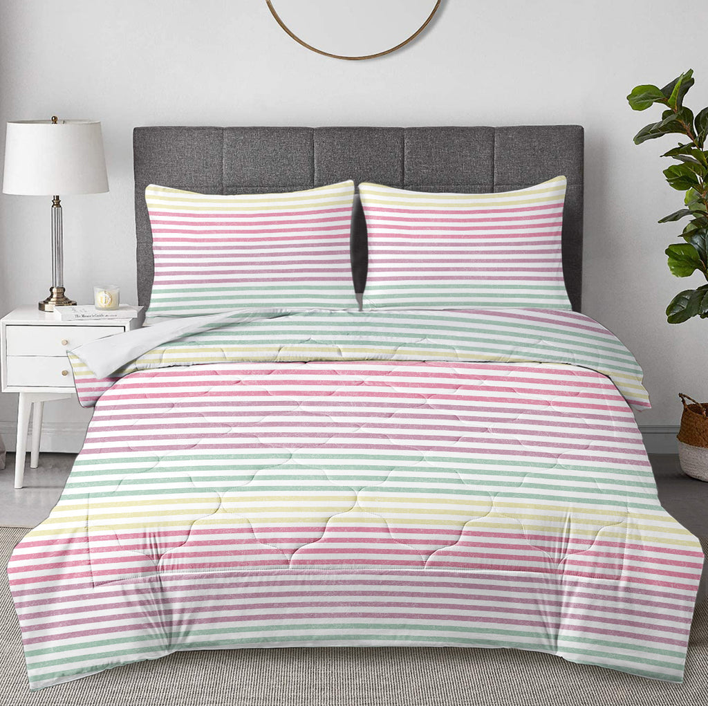 Striped Comforter Set Full Size